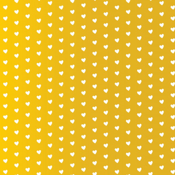 Autumn Yellow Heart Shape Pattern Digital Download